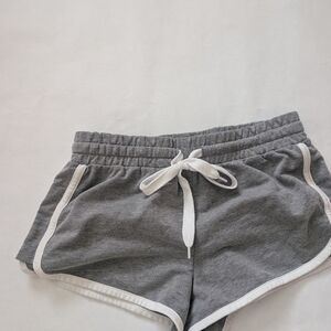 Source Unknown Gray and White Athletic Shorts